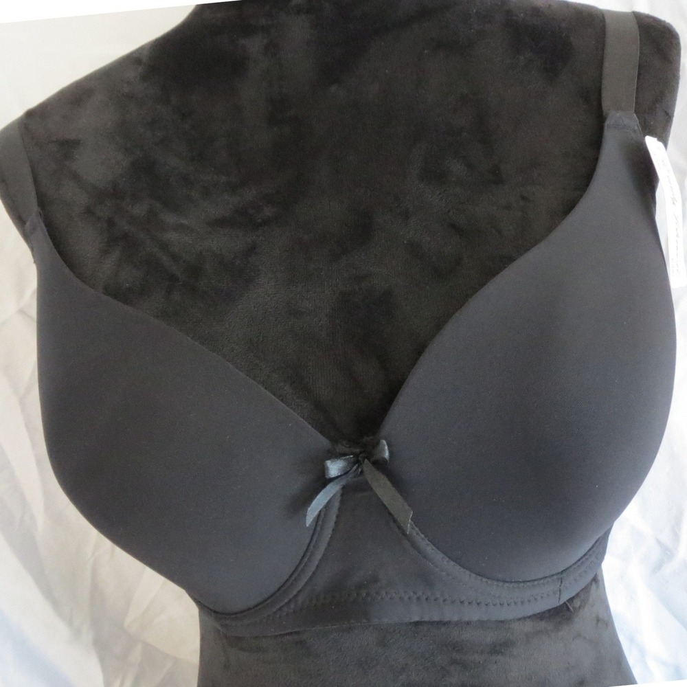 Women's Emily Johnson 9299 Black Underwire T-Shirt Bra 40DD‎ Plus Size
